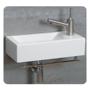Small Wall Mount Sink Bathroom Sevenstonesinc Very Small Wall Mount Sink Wayfair