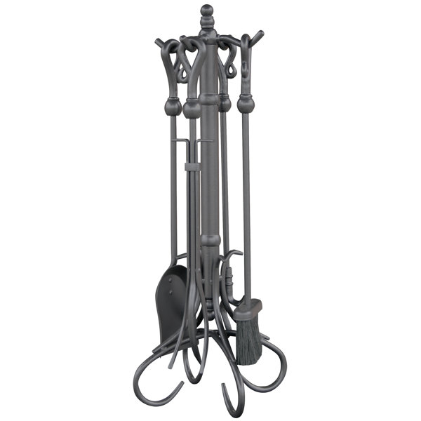 5 Piece Olde World Iron Fireplace Tool Set by Uniflame Corporation