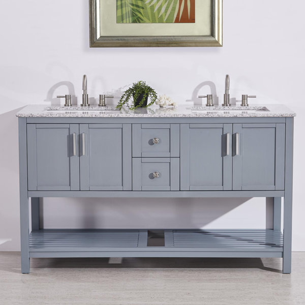 Kristine 60 Double Bathroom Vanity Set by Highland