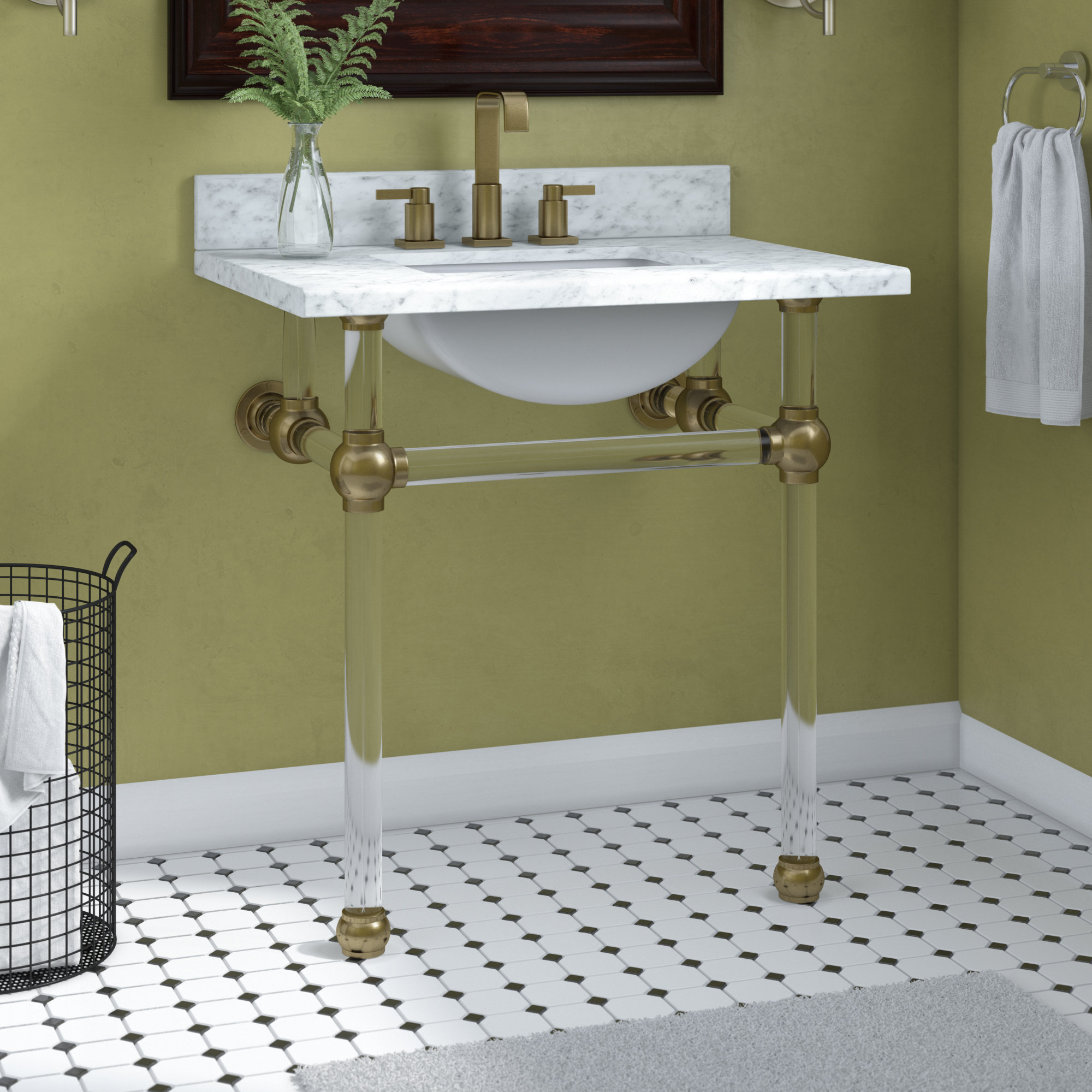 Kingston Brass Carrara Marble 30 Single Bathroom Vanity Set Reviews Wayfair