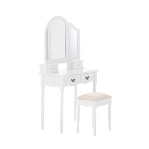 Schminktisch-Set San Michele mit Spiegel von Hom..