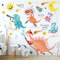 1pc Jurassic Dinosaur Wall Stickers DIY Animals Bar Decal Girls Bedroom Decor TE