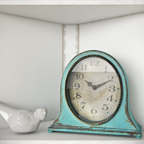 Traditional Metal Mantel Clock by One Allium Way| @ $55.50