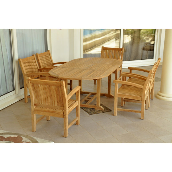 Bahama 7 Piece Teak Dining Set by Anderson Teak