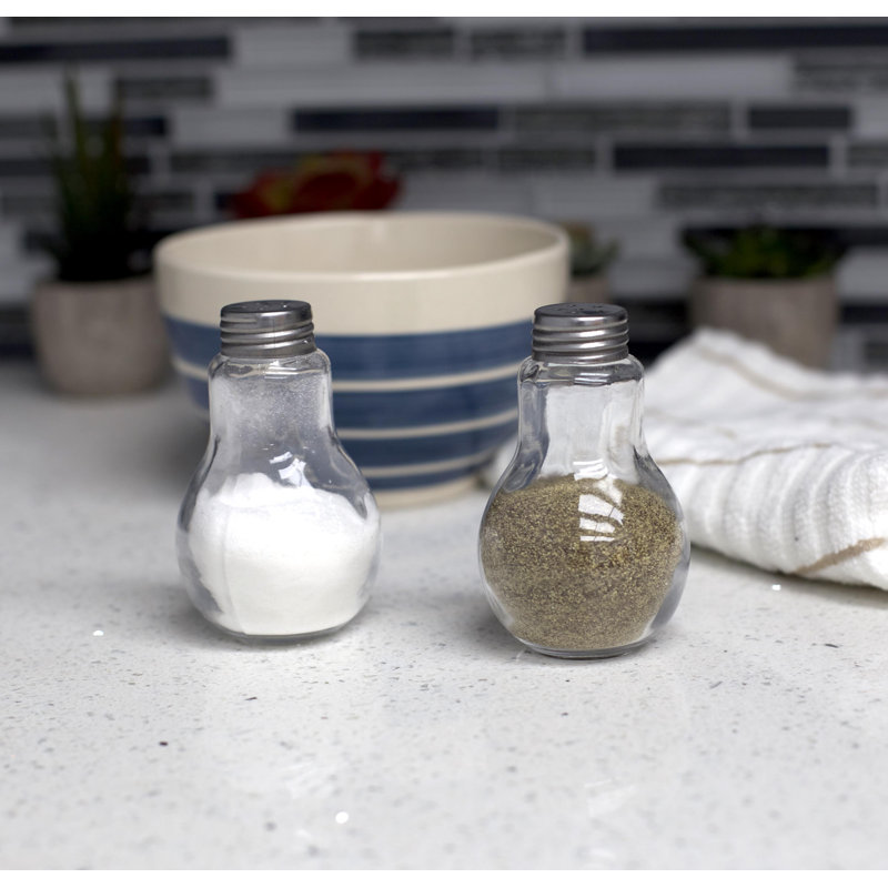 Hds Trading Corp Bulb Shape Salt And Pepper Shaker Set Wayfair