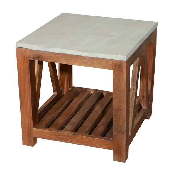Concrete Top End Table By Home And Garden Direct