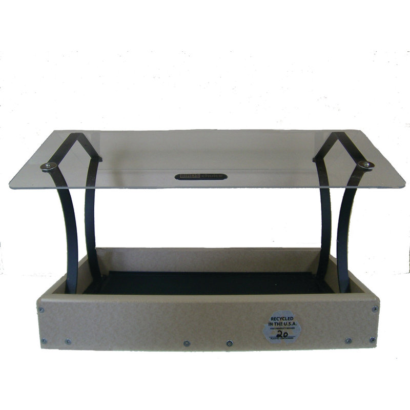 Birds Choice Fly Thru Recycled Tray Bird Feeder Reviews Wayfair