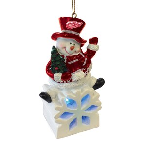 NHL Snowman LED Ornament