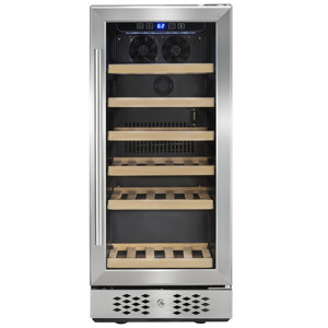 30 Bottle Compressor Single Zone Freestanding Wine Cooler