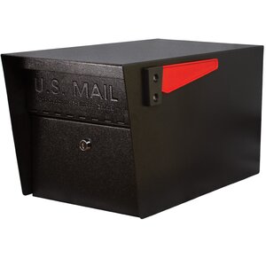 Mail Manager Locking Post Mounted Mailbox
