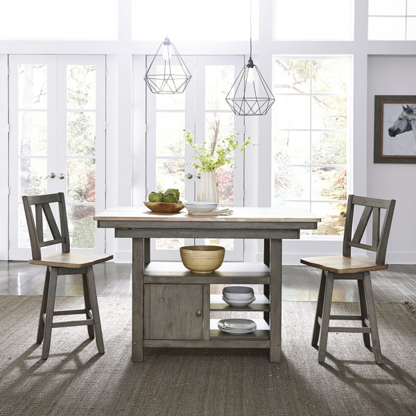 Kruger Kitchen Island Set By Gracie Oaks #1