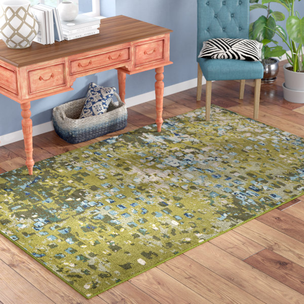 Fujii Green Area Rug by Bungalow Rose