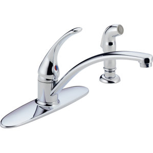 Delta Foundations Core-B Single Handle Centerset Kitchen Faucet with Spray