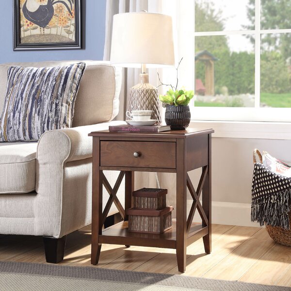 Ziegler End Table With Storage By Loon Peak