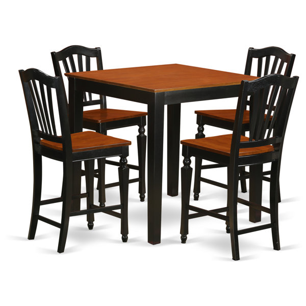 5 Piece Counter Height Pub Table Set by East West Furniture East West Furniture