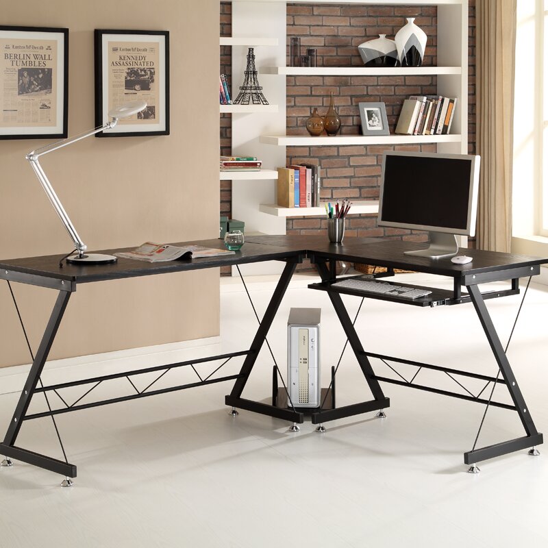 Home & Haus Prima Corner Computer Desk & Reviews | Wayfair.co.uk