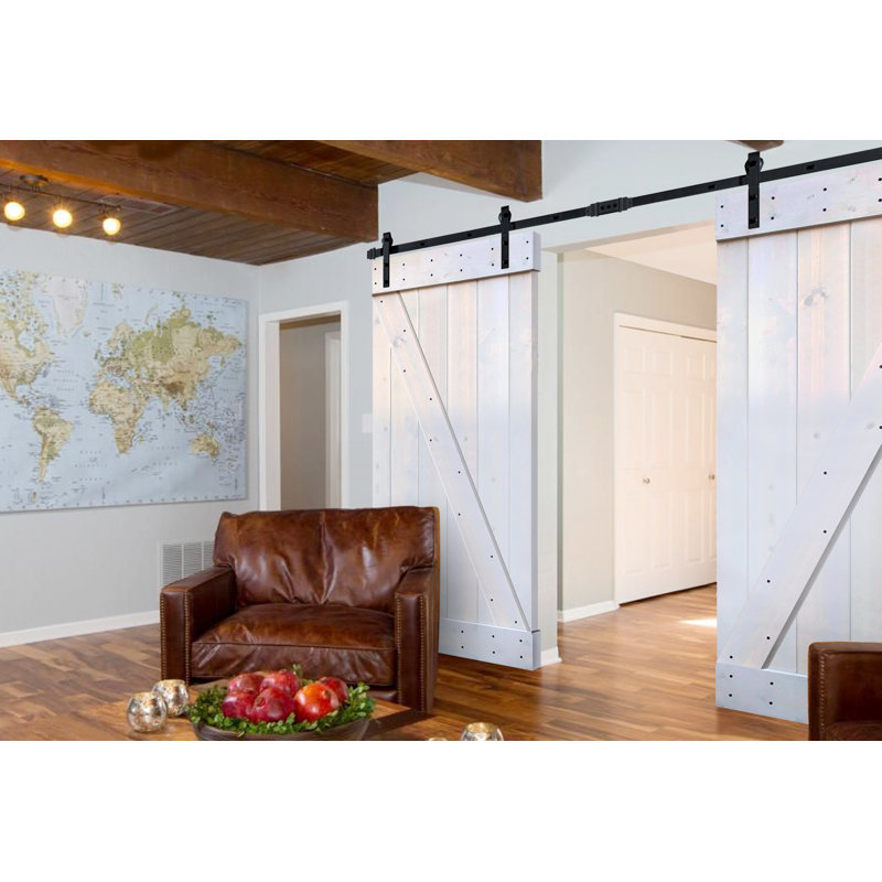 Wellhome Paneled Wood Painted Z Series Diy Interior Barn Door With Installation Hardware Kit Reviews