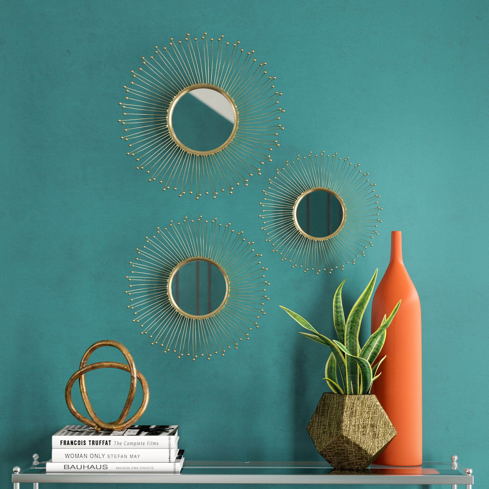 Wrought Studio Mcphee 3 Piece Wall Mirror Set Reviews Wayfair