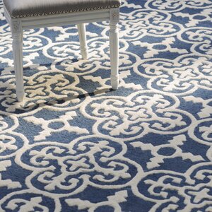 Byron Navy Blue /Ivory Area Rug