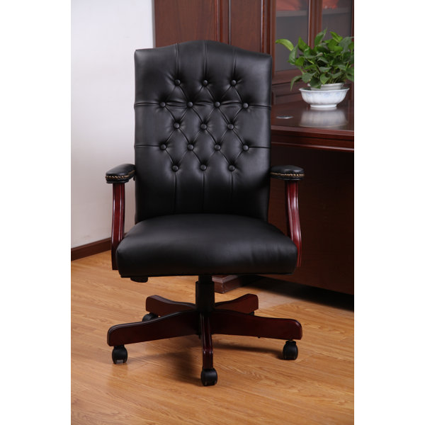 Traditional Tufted Style High-Back Executive Chair by Boss Office Products
