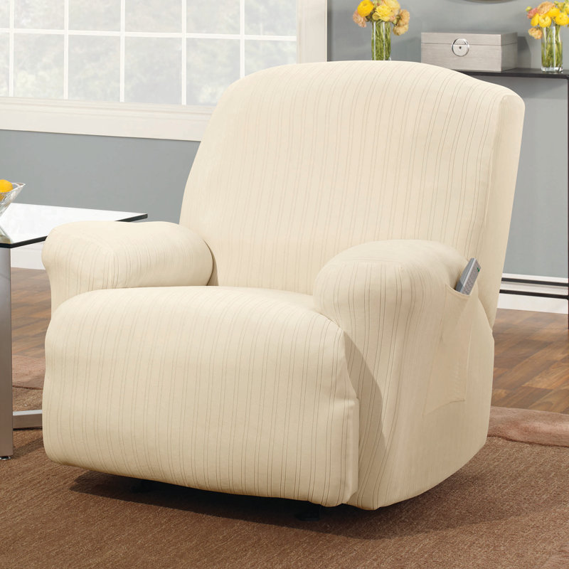 Sure Fit Stretch Pinstripe TCushion Recliner Slipcover & Reviews Wayfair