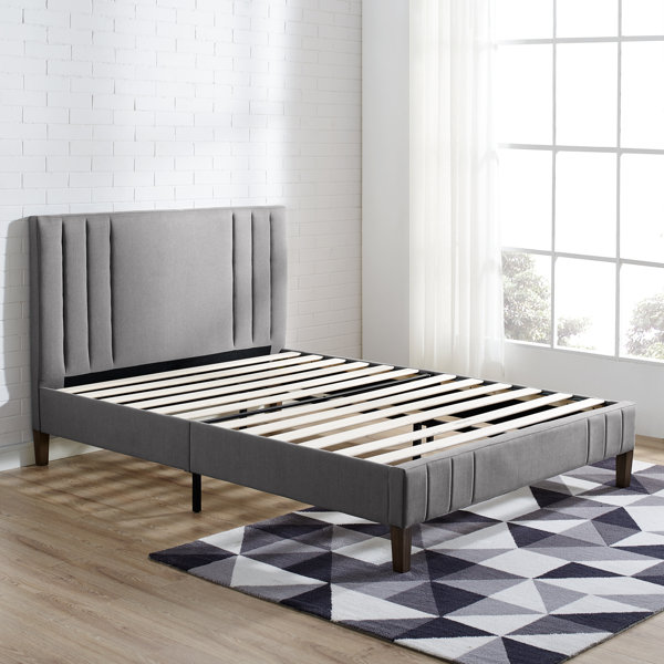#1 Moniz Upholstered Platform Bed By Wrought Studio Savings