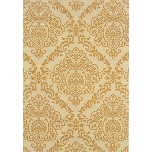 Carriage Hill Hand-Woven Gold Indoor/Outdoor Area Rug