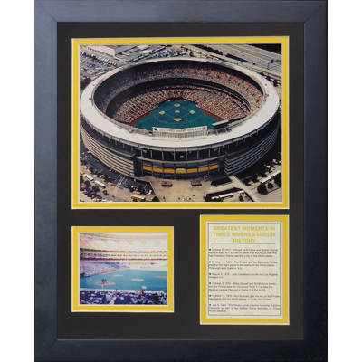 Legends Never Die Joe DiMaggio 11 x 14-Inch Mickey Mantle and Ted Williams Framed Photo Collage