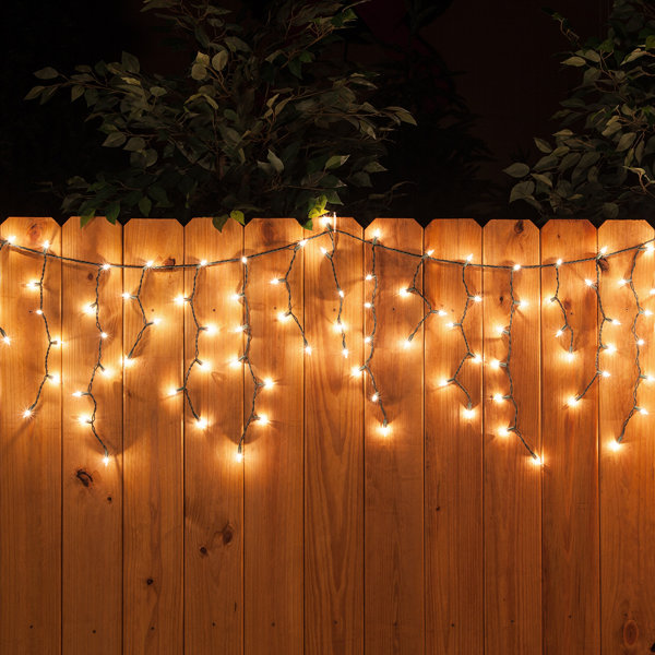 LED 70 Light Faceted Bulb Icicle Light by The Holiday Aisle