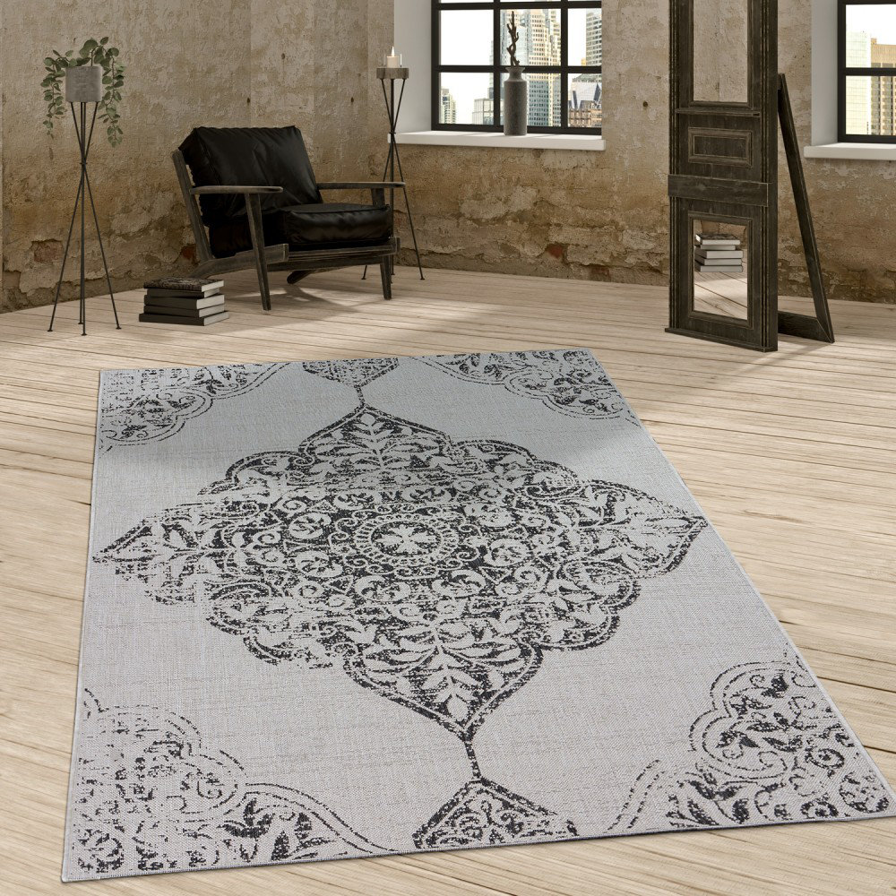 World Menagerie Flachgewebe Teppich Cheltenham In Grau