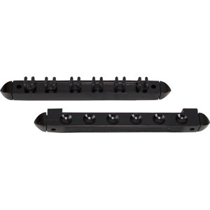 Standard 6 Pool Cue Wall Rack with Clips