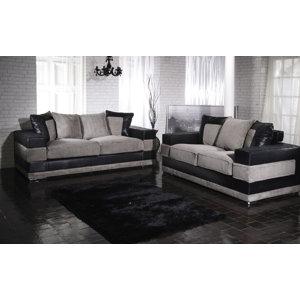 2-tlg. Couchgarnitur Kudos von Home & Haus