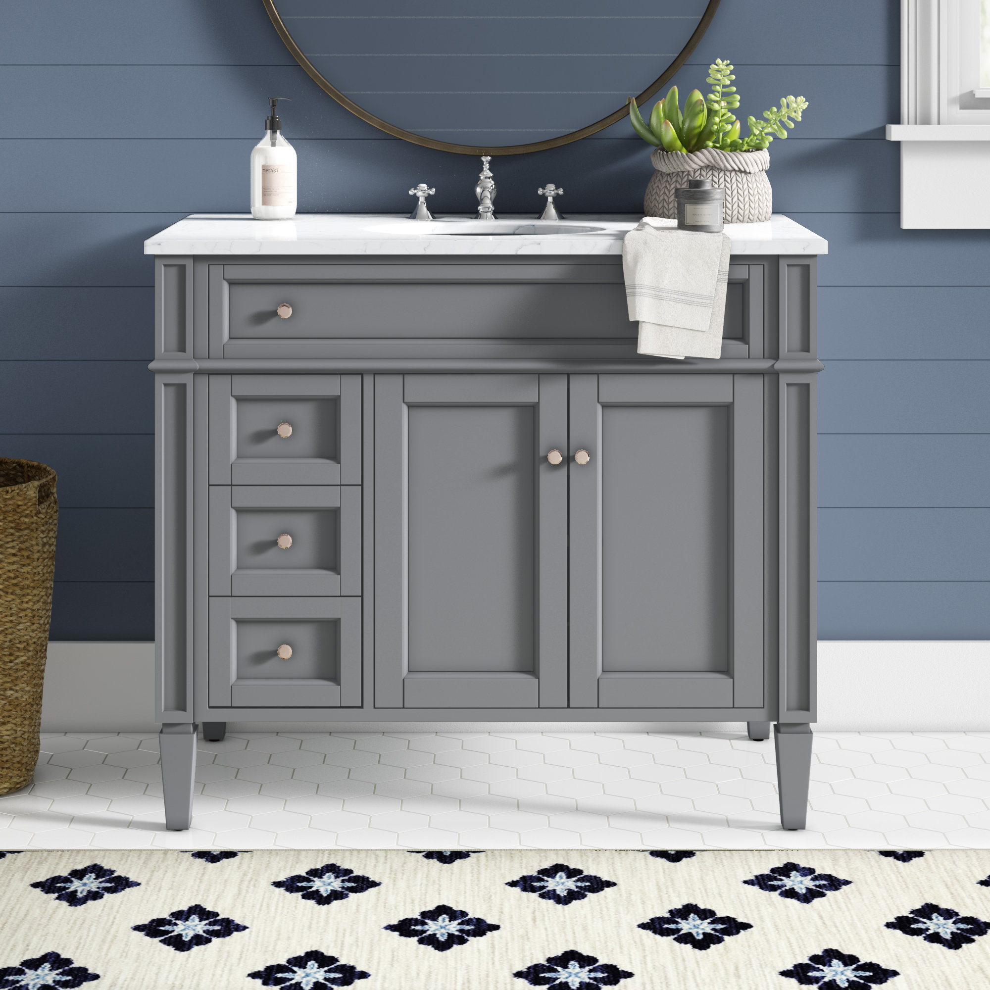 Antionette 40 Single Bathroom Vanity Set Reviews Birch Lane Antionette 40 Single Bathroom Vanity