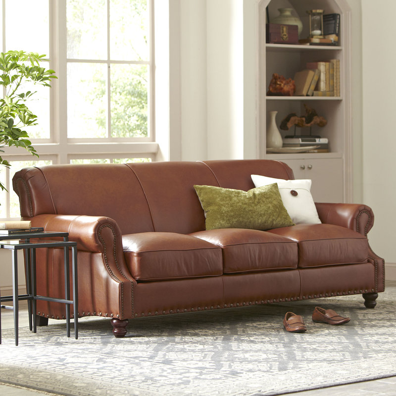 Birch Lane Landry Leather Sofa Reviews Landry Leather Sofa
