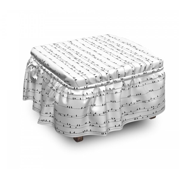 Review Box Cushion Ottoman Slipcover