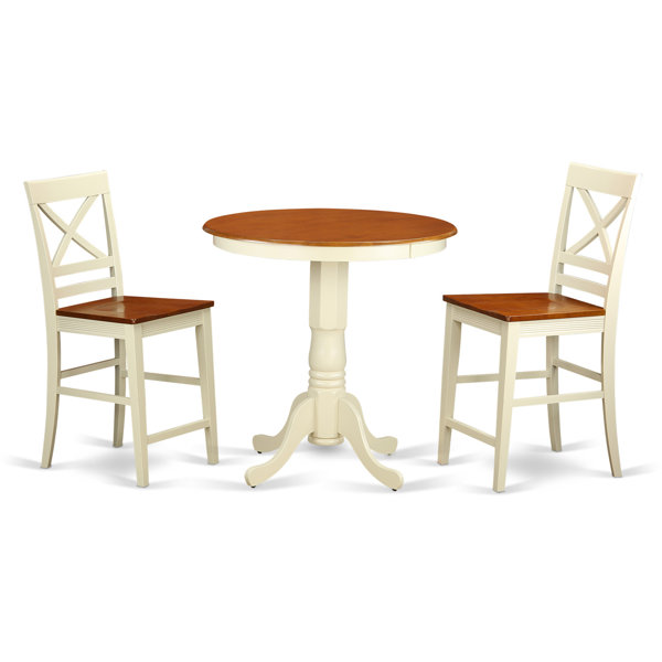 Eden 3 Piece Counter Height Pub Table Set By East West Furniture Wonderful