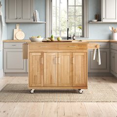 Butcher Block Kitchen Carts You Ll Love In 2021 Wayfair