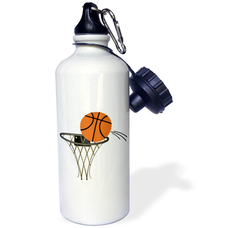 3drose Cartoon Basketball Basket 21 Oz Stainless Steel Water