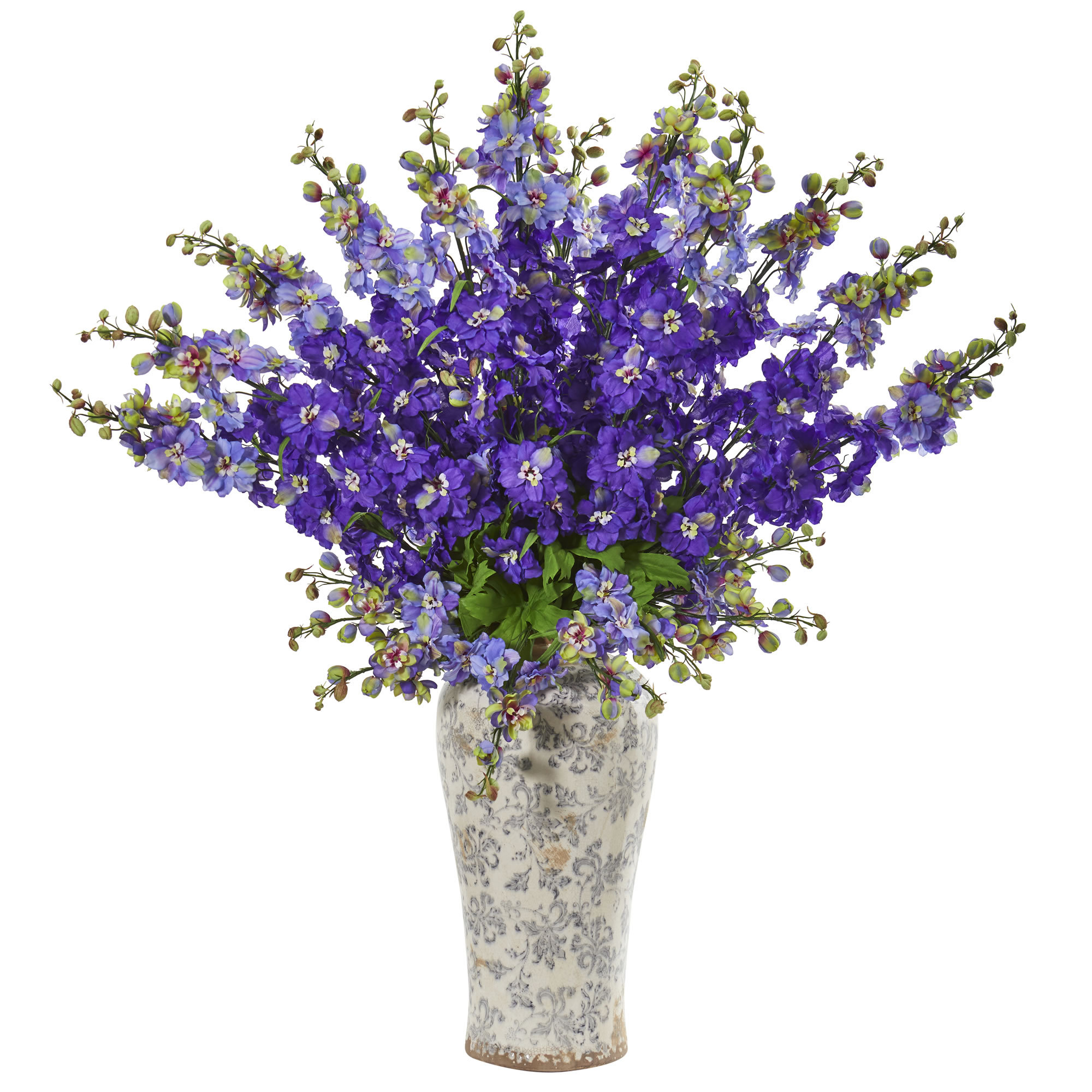 Charlton Home Artificial Delphinium Floral Arrangements And