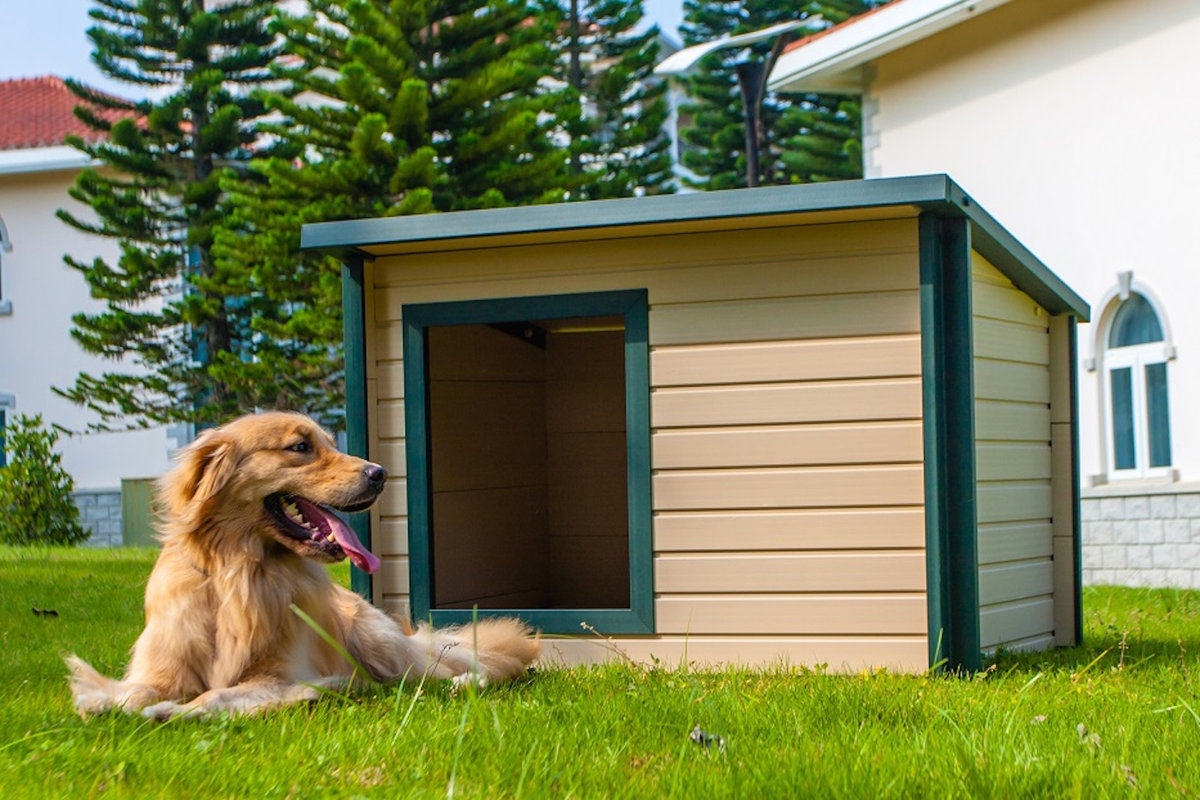 Jumbo EcoChoice Rustic Lodge Style Dog House