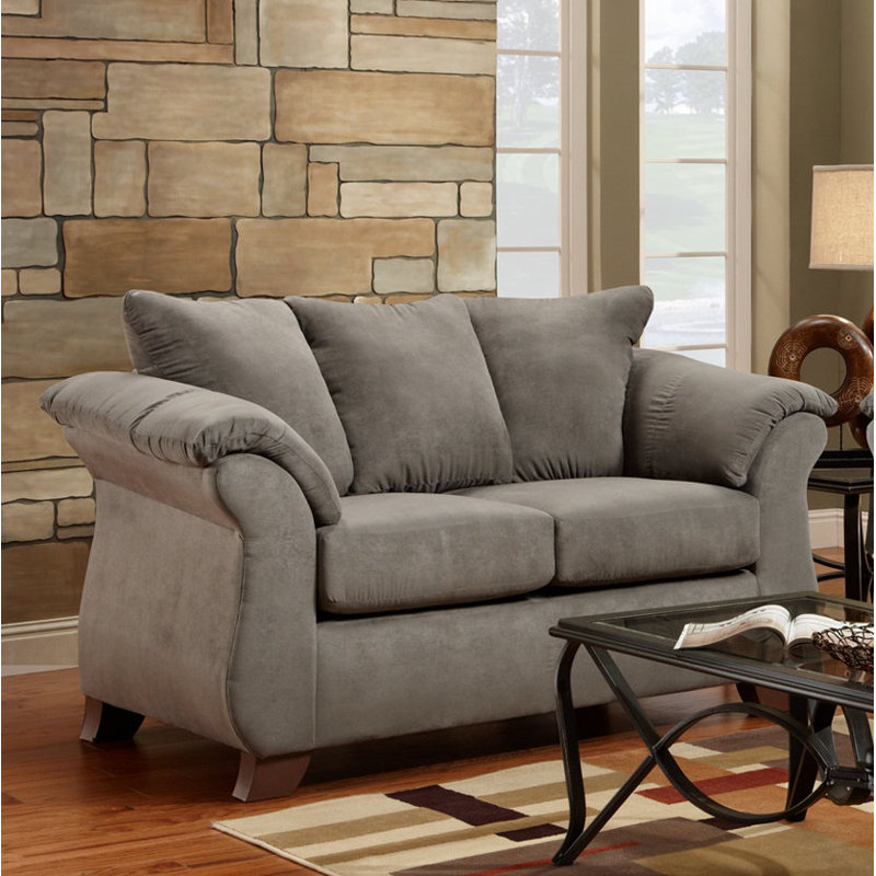 pillow back loveseat