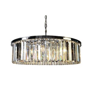 White Wing 8-Light Crystal Chandelier