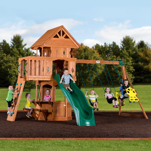 oakmont all cedar swing set