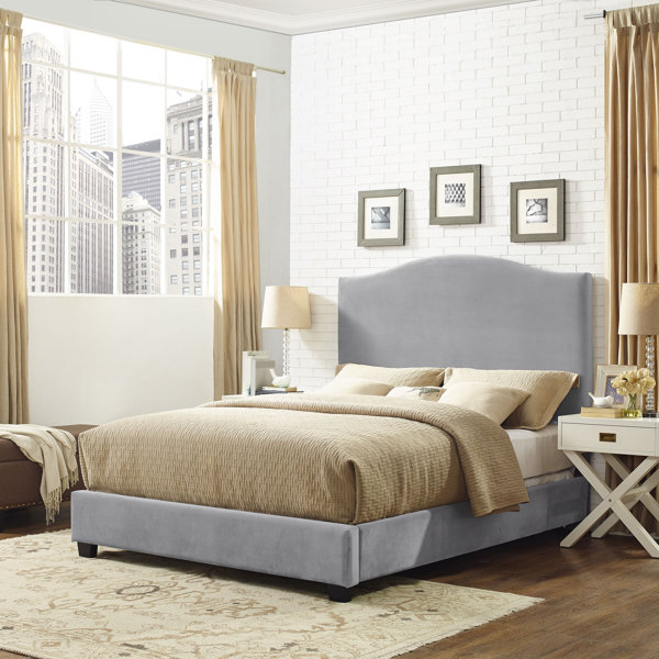 Best Benedict Camelback Upholstered Standard Bed By Alcott Hill 2019 Coupon