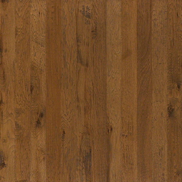 5 Engineered Hickory Hardwood Flooring in Toasted Caramel by Welles Hardwood