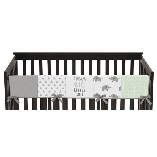 elephant crib bumper
