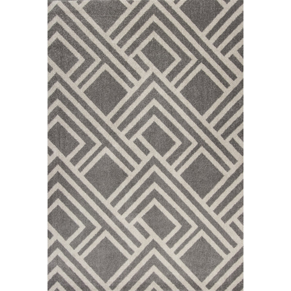 Lowesdale Gray Indoor/Outdoor Area Rug by George Oliver