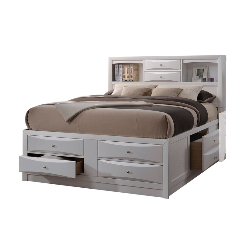 Featured image of post Wooden Platform Storage Bed - Featuring strong lines, exposed joinery, and an enjoyably slanted headboard.