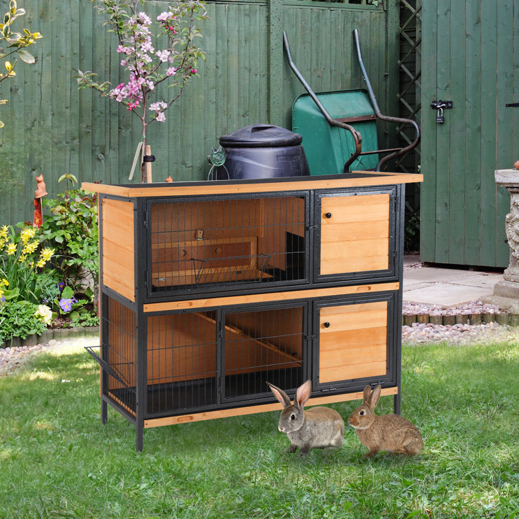 Wightman Weather Resistant Rabbit Hutch with Ramp