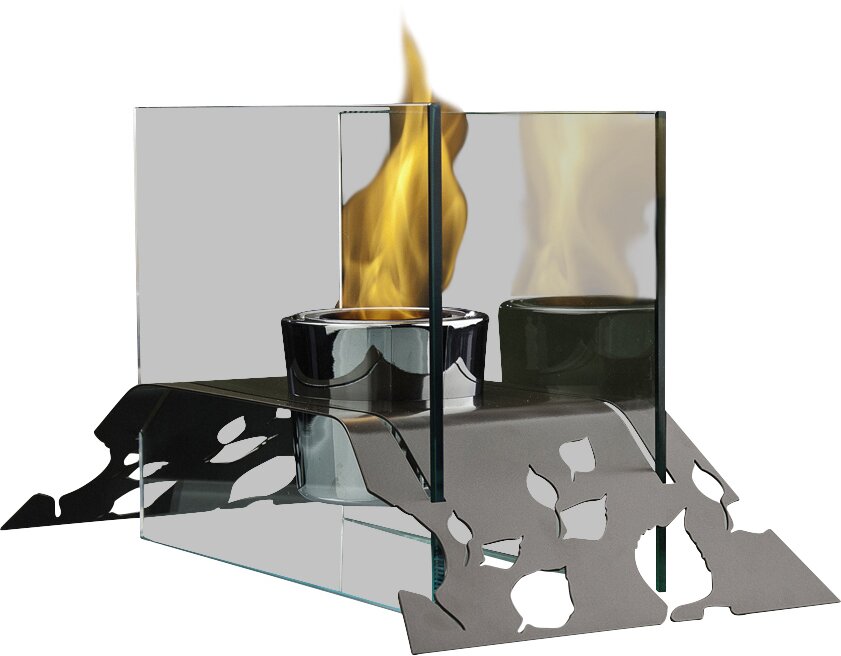 Decorpro Leaf Bio Ethanol Tabletop Fireplace And Reviews Wayfair 